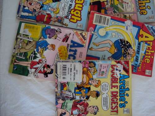 LOT of 8 Archie Library comic digests 2 are DOUBLE DIGESTS, all firmly bound good