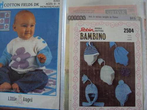 Collection of BABY KNITTING PATTERNS over 35 plus 41 patterns in Shepherd booklet, all in flip file