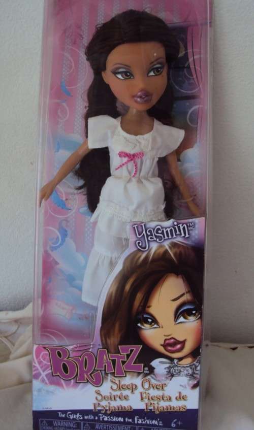 MGA BRATZ Yasmin sleep over in original box Ages 6+  Unplayed with, but lip has small manuf mark