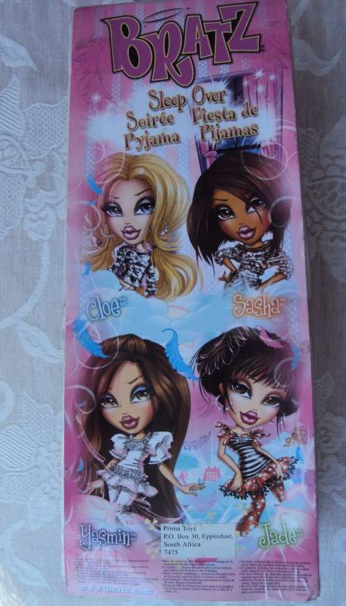 MGA BRATZ Yasmin sleep over in original box Ages 6+  Unplayed with, but lip has small manuf mark