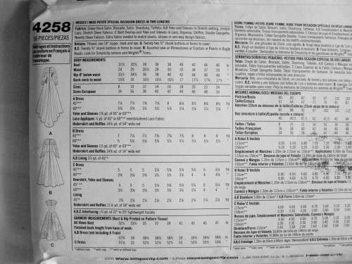 Laura Lynn Collection evening dresses 2 lengths Simplicity 4258 Size 8-16  **Uncut & unused,