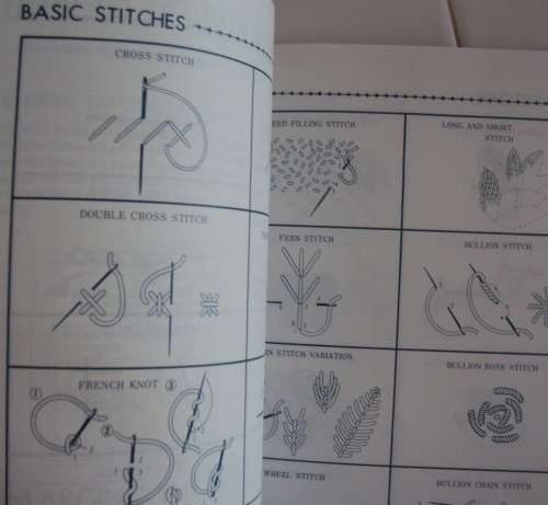 Easy Embroidery s/c book 80's Vintage  105 pages filled with pretty designs & how to stitches VGC