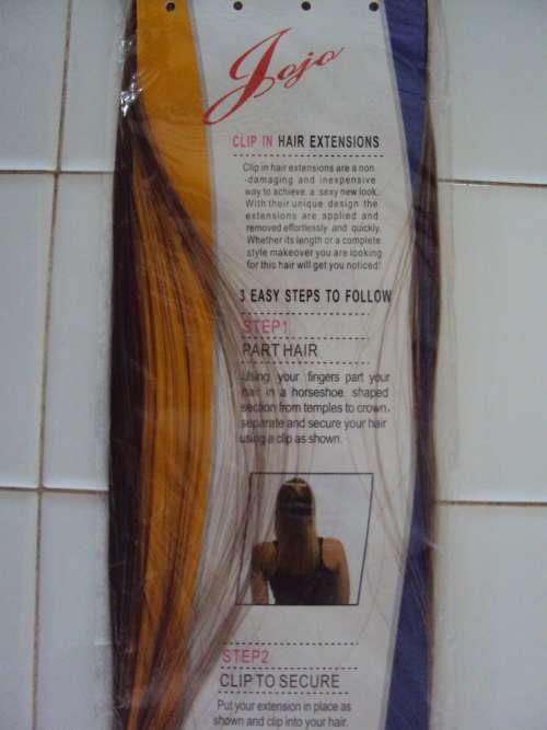 Clip in hair extension sexy new styles 63cm long two tone colour, soft & silky **still sealed New