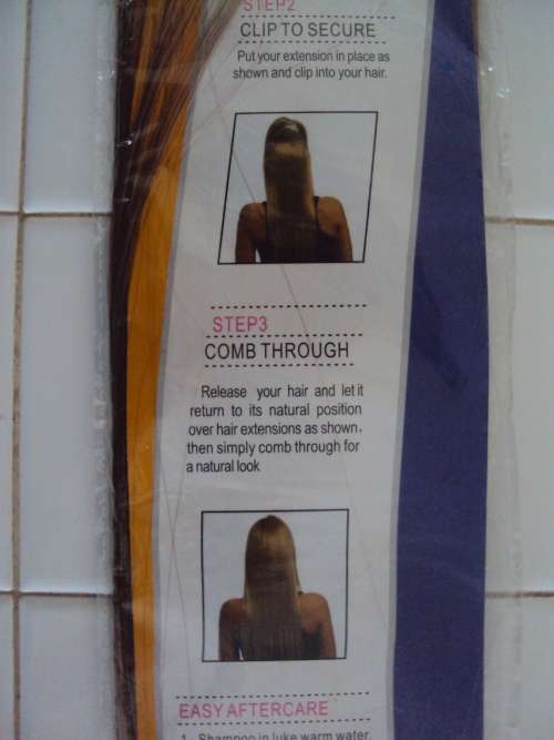 Clip in hair extension sexy new styles 63cm long two tone colour, soft & silky **still sealed New