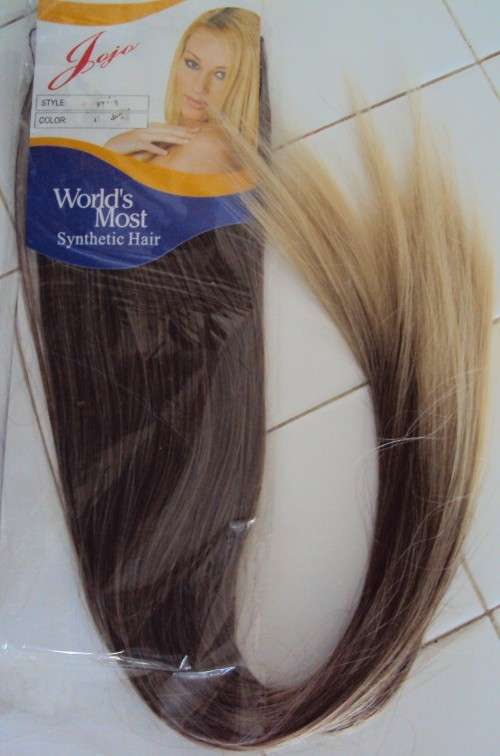 Clip in hair extension sexy new styles 63cm long two tone colour, soft & silky **still sealed New