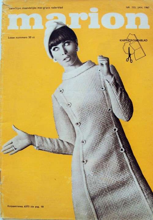 Vintage MARION No.223 Jan 1967 Swinging Sixties patterns Sewing mag (Holland/Dutch)  complete