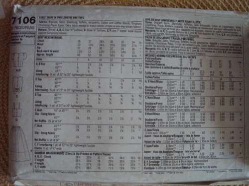 Girl's skirts and pretty tops various styles Simplicity 7106 Size 7-10yrs