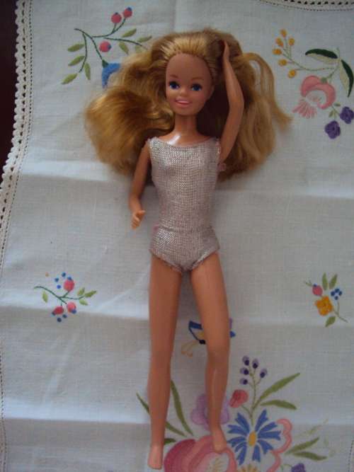 VINTAGE 1984 Mattel Skipper Barbie's sister, click bend legs, twist waist VGC, long thick hair