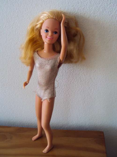 VINTAGE 1984 Mattel Skipper Barbie's sister, click bend legs, twist waist VGC, long thick hair
