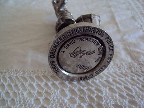 TENOR DRUMMER a DAVID McMASTER original 1 of 1000 (180gr weight - pewter) 10.5cm tall