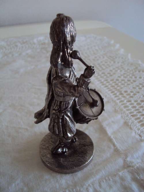 TENOR DRUMMER a DAVID McMASTER original 1 of 1000 (180gr weight - pewter) 10.5cm tall