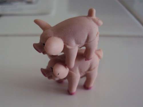 Vintage Hasbro PASS THE PIGS adult game using pigs as dice with pocket case - Adults