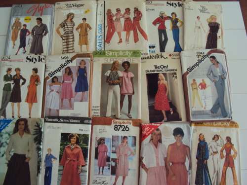 JOB LOT #41 various Ladies assorted 15 x sewing patterns cut not checked)