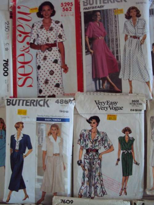 JOB LOT #46 Sassy Stash of 14x Ladies sewing patterns  **patterns are cut, not checked