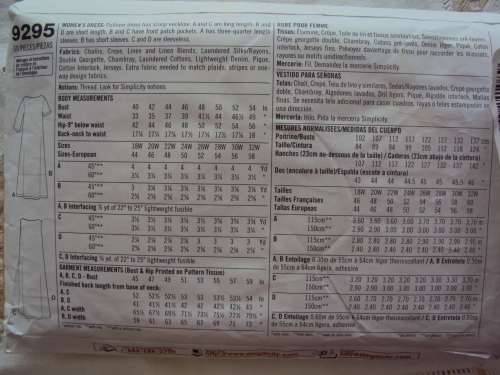 2 Hour FULL FIGURE SOLUTIONS Dress Simplicity 9295 Size 18W-24W  * Complete & checked