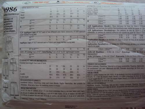 Toddler pull on Pants playsuit, jump suit & dress NEW LOOK 6986  Size 1/2+1+2+3+4 yrs  ***Complete &