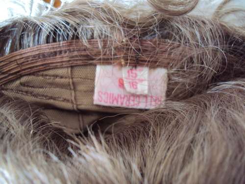 BELL CERAMICS doll wig 15-16" diam head white ribbon pigtails perfect for baby/toddler doll