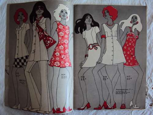 MARION No.262 Jan 1970 mag, Fabulous 70's sewing patterns (Holland/Dutch) 45pgs  + pattern insert