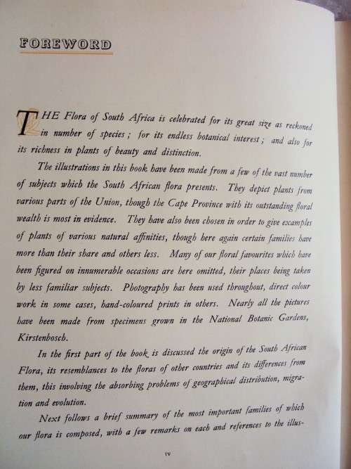 Our South African Flora complete 100 cigarette cards Foreward by R. Compton *firmly bound