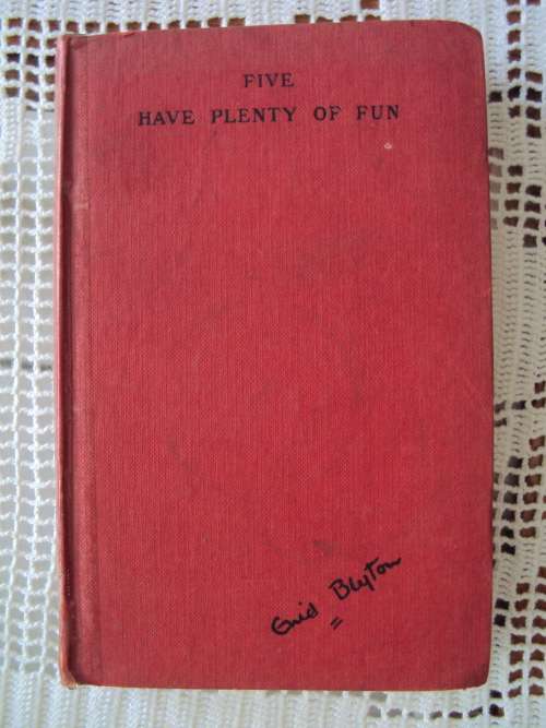 FIVE HAVE PLENTY OF FUN Enid Blyton - FIRST PRINT 1955 firmly bound, spine tape & prev owner 183pgs