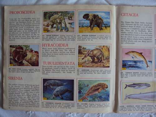 MAMMALS 1978 Vintage Panini Sticker album Complete firmly bound soft cover booklet