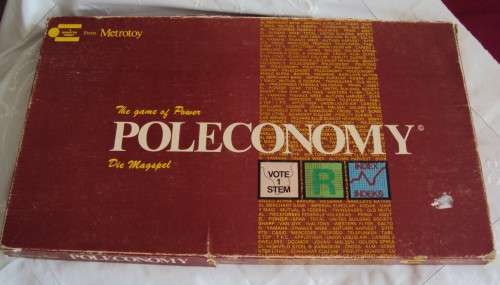 POLECONOMY board game Metrotoy only 4 x plastic Springbok tokens, no life ins cards(box wear&tear)