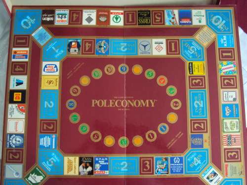 POLECONOMY board game Metrotoy only 4 x plastic Springbok tokens, no life ins cards(box wear&tear)