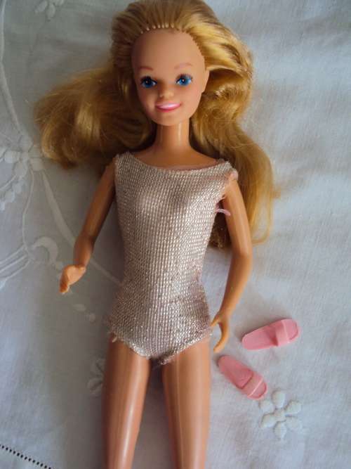 VINTAGE 1984 Mattel Skipper Barbie's sister, click bend legs, twist waist VGC, long thick hair