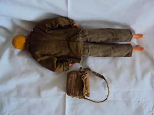 Vintage Mattel Ken or Alan Barbies boyfriend wearing original Action Man label army clothes