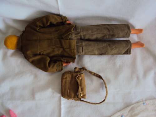 Vintage Mattel Ken or Alan Barbies boyfriend wearing original Action Man label army clothes