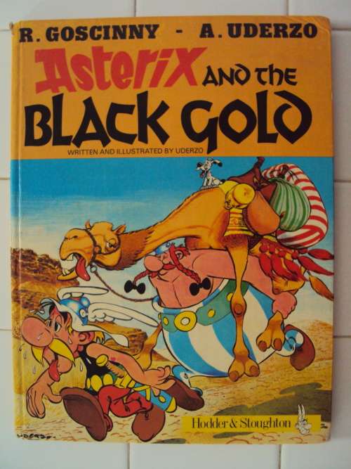 Asterix and the BLACK GOLD 80's Vintage HARD cover Goscinny & Uderzo
