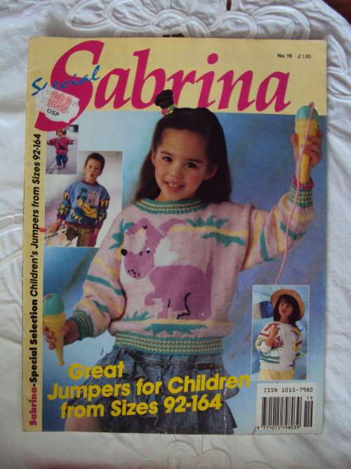 SABRINA GREAT JERSEYS FOR CHILDREN 92-164cm Iss No.19 31 pages