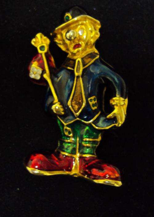 COLOURFUL CLOWN BROOCH