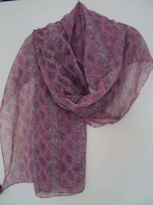 Ladies large shawl/stole/throw-over deliciously sheer vintage