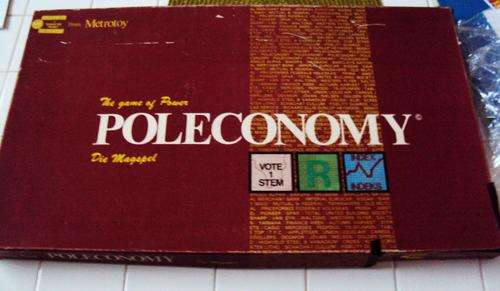 Rare S.A. version of POLECONOMY board game - vintage (box has tape repair)