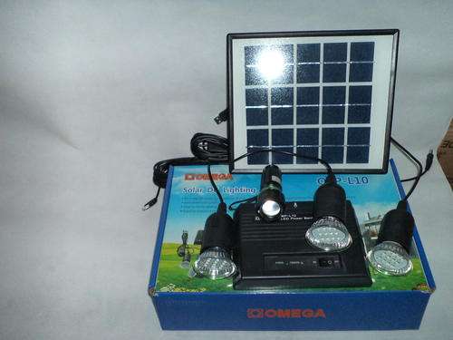 Solar kit with lights & Free aluminium  torch