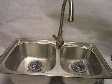 Free copper Faucet and full set double basing and accessories