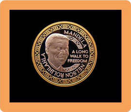 Nelson Mandela 1/4oz Bimetallic Medal