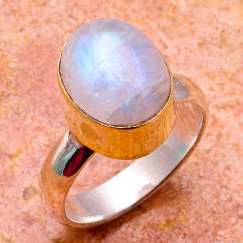 MARYKAY - JUST LOVELY - SHIMMERING RAINBOW MOONSTONE SILVER RING 7