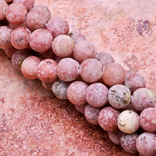 MARYKAY  - NATURAL PINK LEPIDOLITE GEMSTONE BEADS - IDEAL FOR CRAFTS/BEADING 12/10