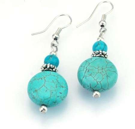 MARYKAY - NATURAL TURQUOISE GEMSTONE EARRINGS
