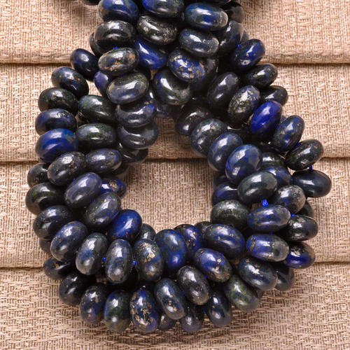 MARYKAY - GLAMOUROUS PYRITE IN BLUE LAPIS LAZULI  NATURAL GEMSTONE BEADS - CRAFTS/JEWELLERY MAKING