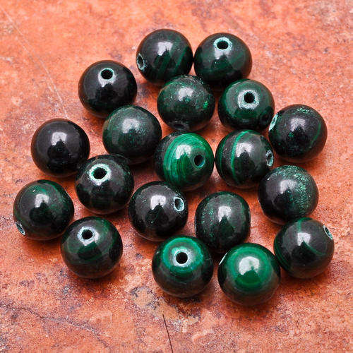 MARYKAY - MALACHITE GEMSTONE BEADS - IDEAL FOR CRAFTS/BEADING 7