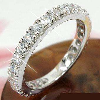 MARYKAY - MAGNIFICENT -  ENGAGEMENT PLATINUM PLATED OVER .925 STERLING SILVER 6.5/N