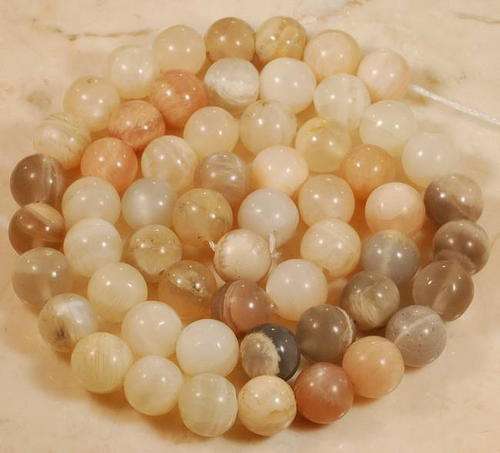 MARYKAY - FABULOUS  MOONSTONE GEMSTONE BEADS - IDEAL FOR CRAFTS/BEADING 6