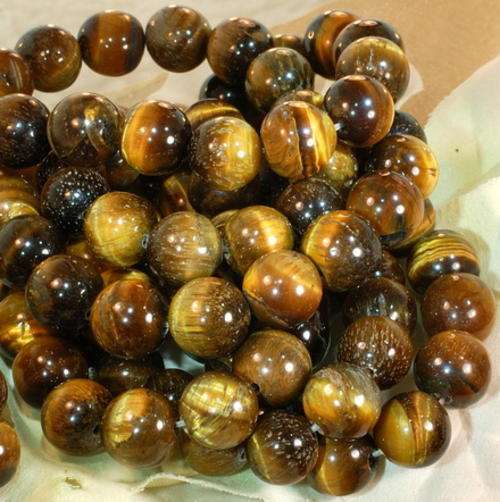 MARYKAY - BEAUTIFUL NATURAL GOLD TIGER EYE GEMSTONE BEADS - IDEAL FOR CRAFTS/BEADING 6