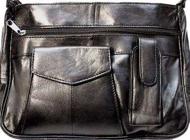MARYKAY - IMPORTED - GENUINE LEATHER LAMBSKIN LADIES HANDBAG - BLACK