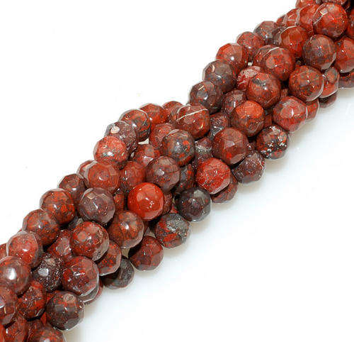 MARYKAY - NATURAL RED JASPER GEMSTONE BEADS - IDEAL FOR CRAFTS/BEADING 6mmF