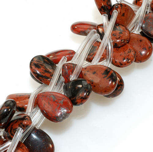 MARYKAY - NATURAL RED JASPER GEMSTONE BEADS - IDEAL FOR CRAFTS/BEADING 10 x 14T
