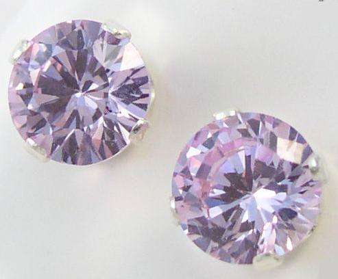 MARYKAY - GENUINE AMETHYST - FEBRUARY BIRTHSTONE -  EARRINGS IN .925 STERLING SILVER